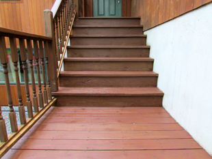 exterior stairs refinished