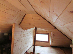 attic she shed completed reno