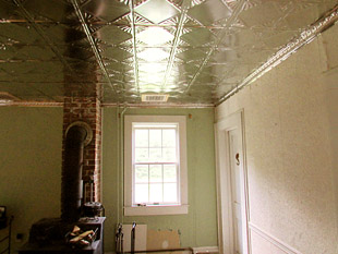 tin ceiling installation