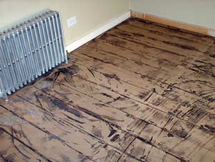 floor installation before pic